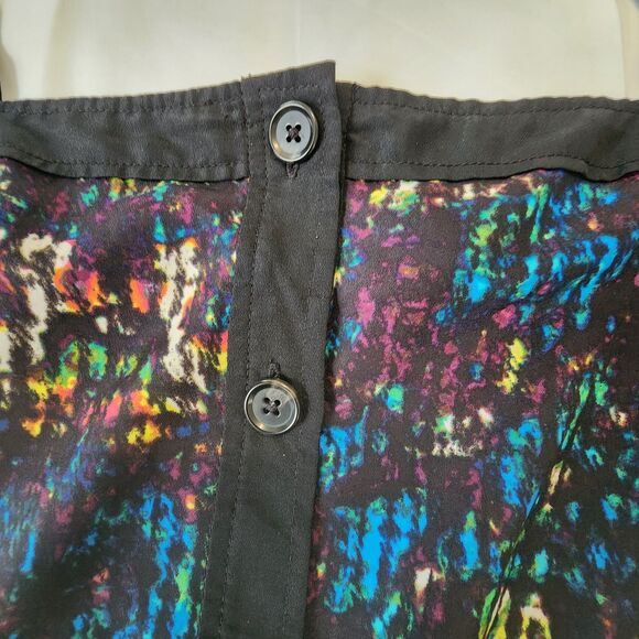 Derek Lam for Design Nation Nightshade Rio De Janeiro Peplum Splatter Top sz L - Picture 13 of 13